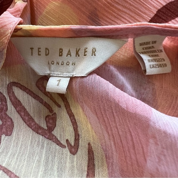 Ted Baker London Pegaia Floral Ruffle Mini Dress 13812 - Picture 8 of 9